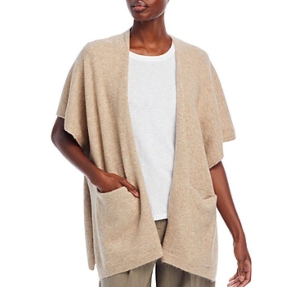 Aqua Cozy Pocket Ruana - Exclusive for Bloomingdale's Color:Taupe. Gifts NWT